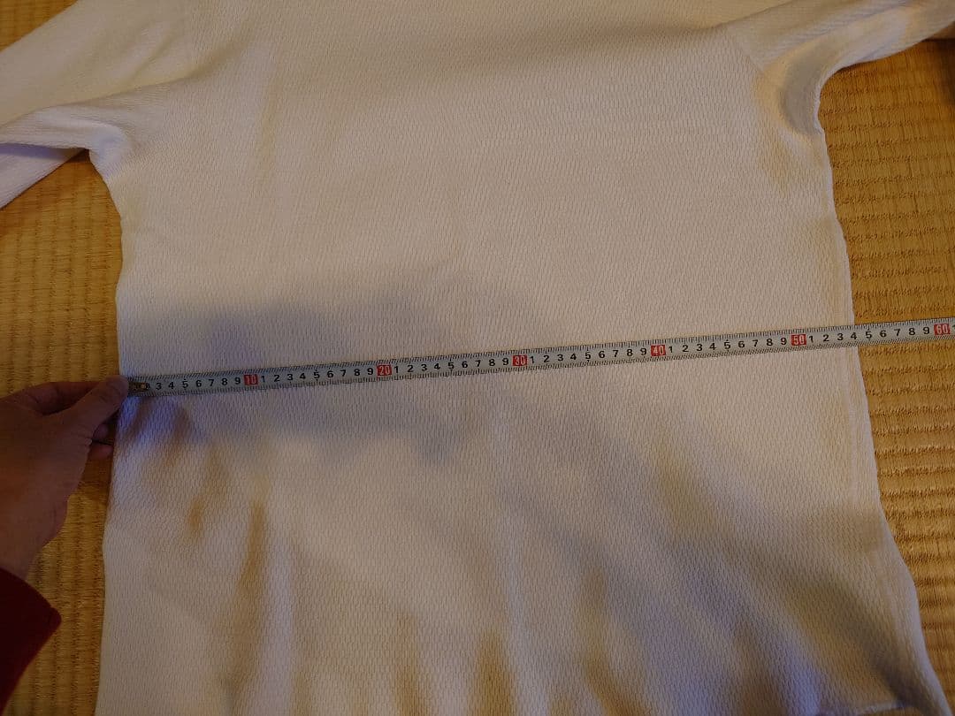 Schott メッシュ長袖 カットソー　Tシャツ ホワイト　サーマル　ワッフル