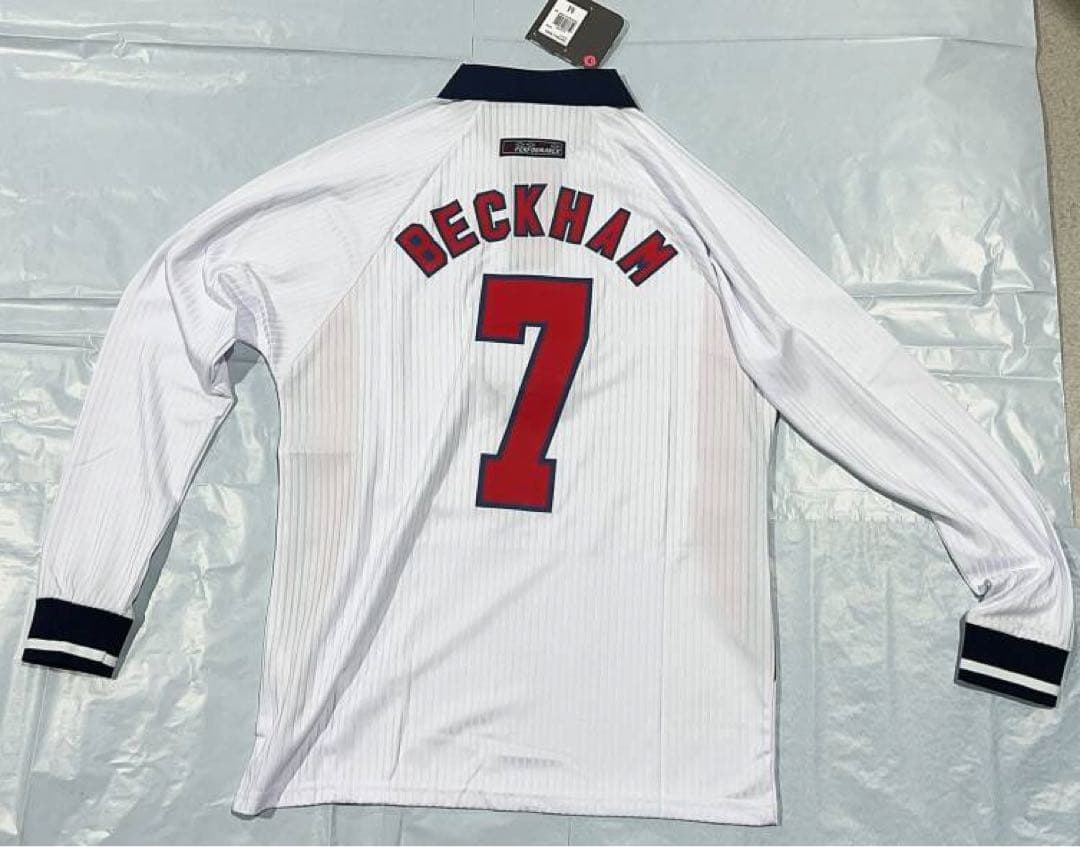 Mサイズ ベッカム 1998年イングランド代表ユニフォーム シャツ