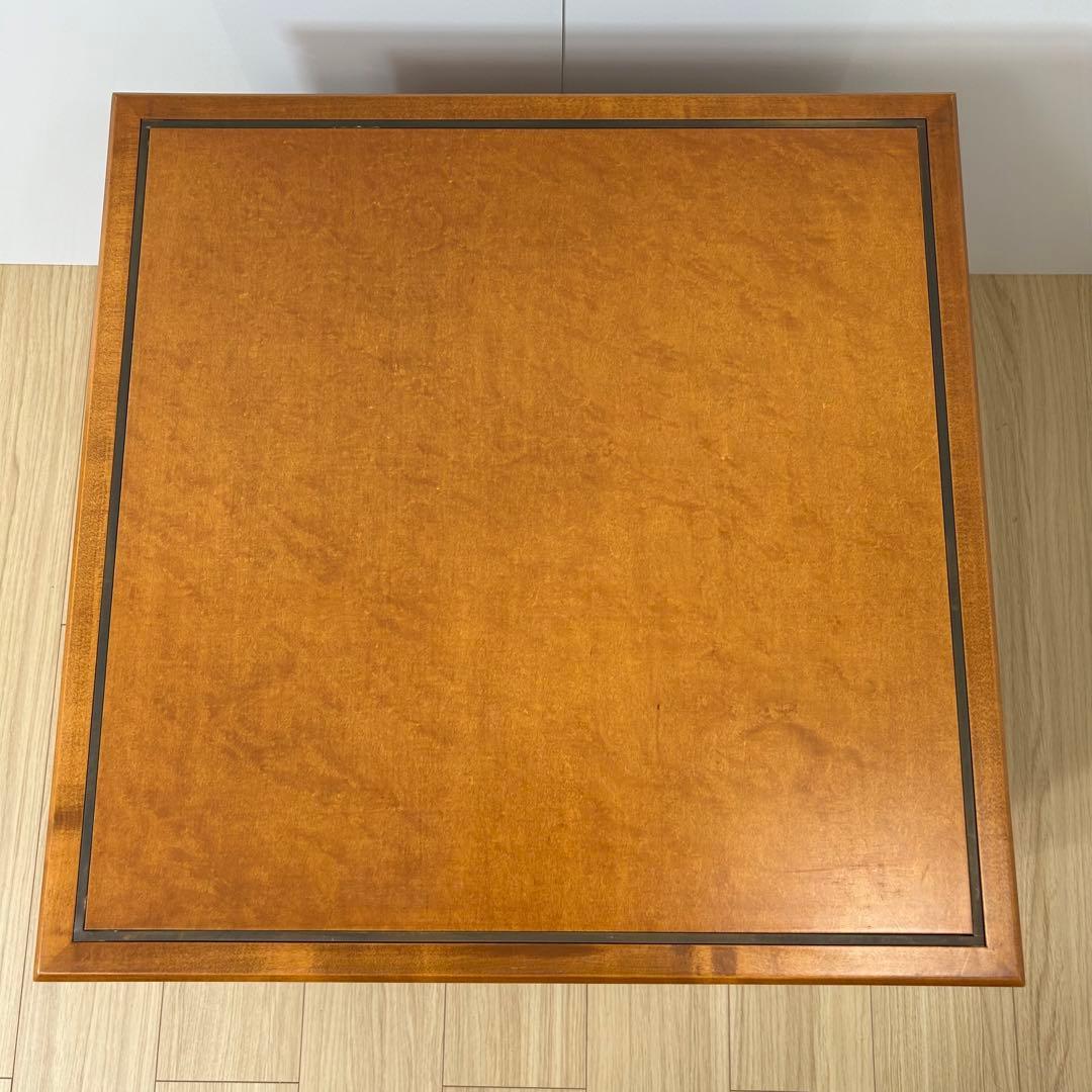 ヴィンテージ　木製　センターテーブル　キューブ　四角　ローテーブル　スクエア