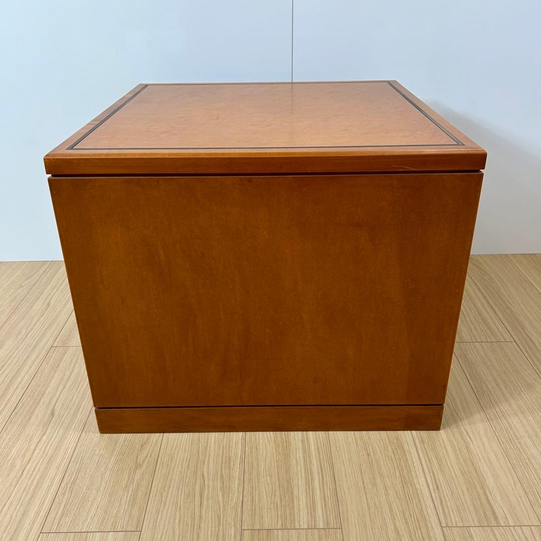 ヴィンテージ　木製　センターテーブル　キューブ　四角　ローテーブル　スクエア