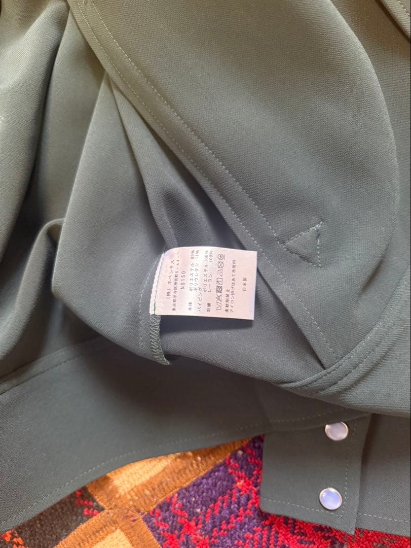 ち*ず様 m*7様 ウエスタンジャケット ダークグリーン 蝶刺繍