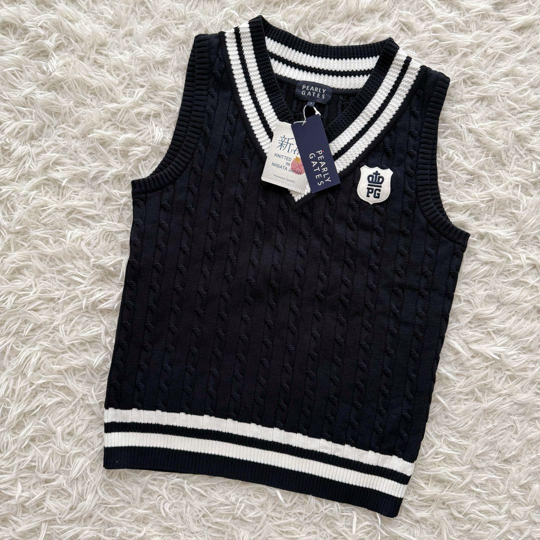 新品未使用タグ付き⭐︎PEARY GATES レディースニットベスト 1サイズ