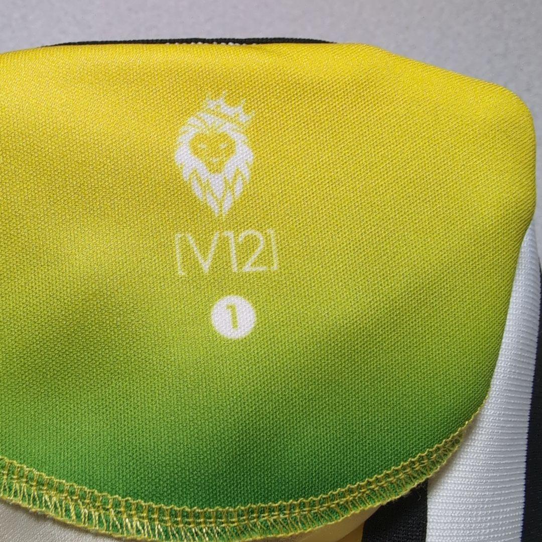 当日発送✨V12 22 SKA POLO メンズM ゴルフ ポロシャツ 金ボタン