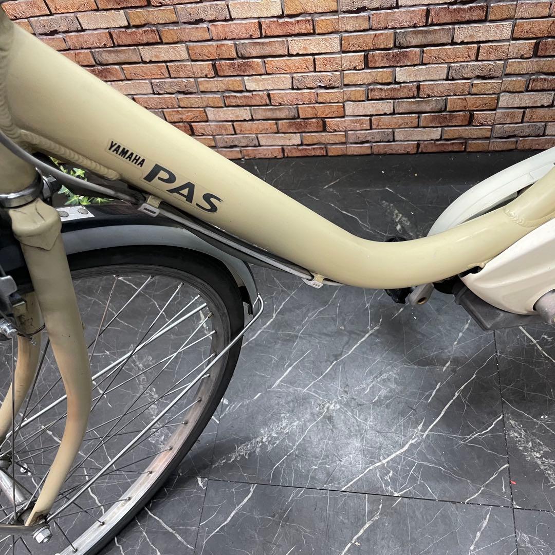 【51】電動自転車 YAMAHA PAS クリーム 26インチ