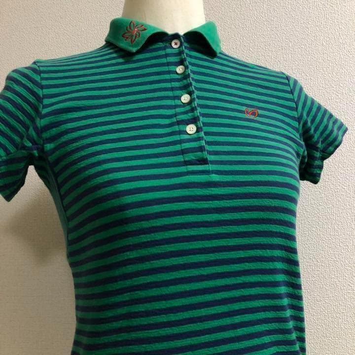 パーリーゲイツ マスターバニーエディション ポロシャツ グリーン サイズ0