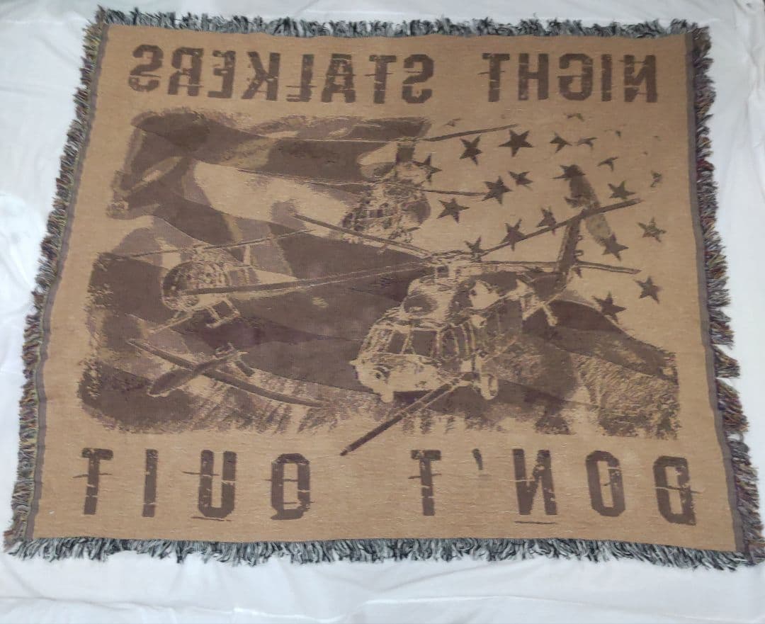 USARMY ナイトストーカーズ カーペット 特殊部隊 ヘリコプター アメリカ軍