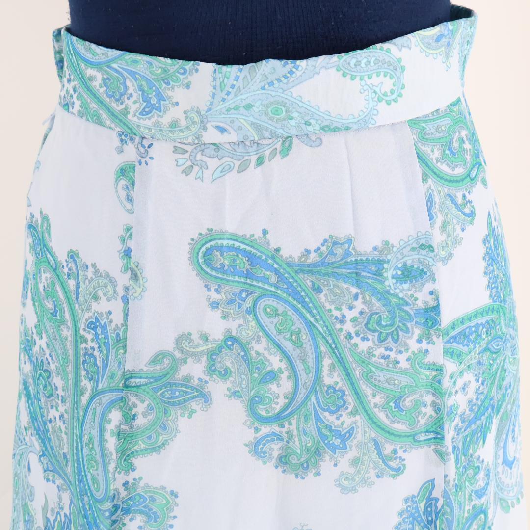 【日本製 社交ダンス衣装】ブルー Chacott スカート 青 水色 緑 軽い