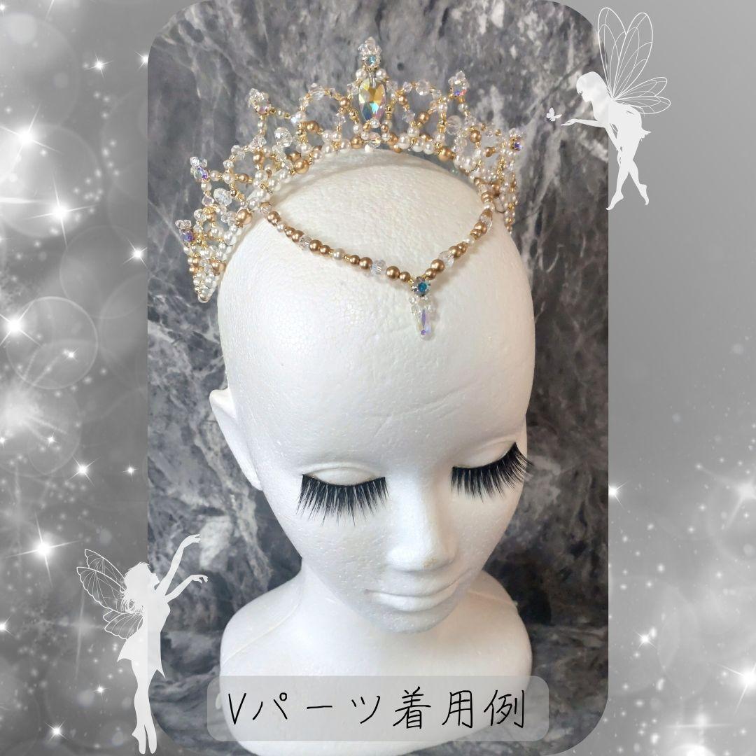 バレエティアラ カチューシャ/クラウン兼用　シルバー　コーム付