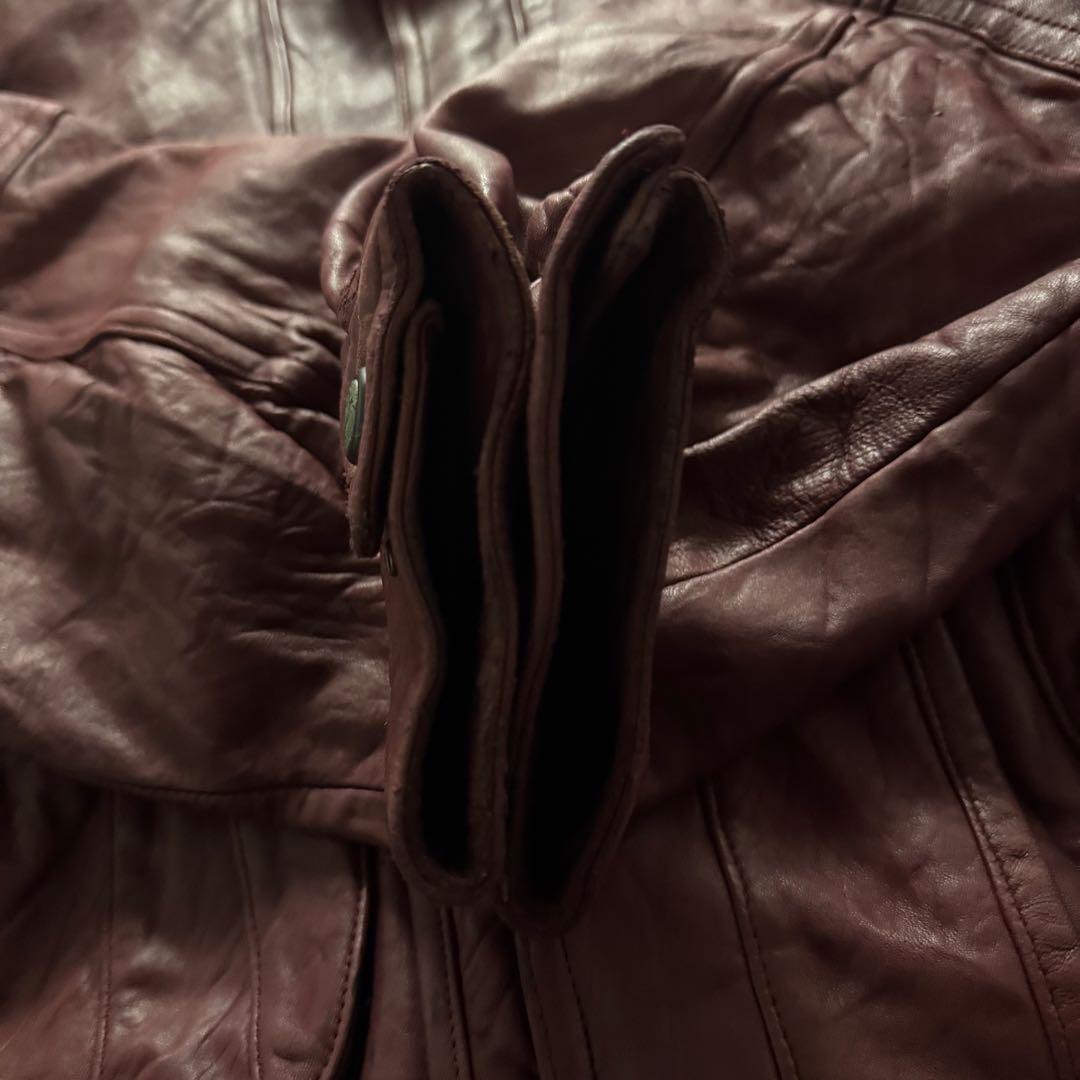 【希少カラー】フライトジャケット　ボンバー　短丈 シープスキン　vintage