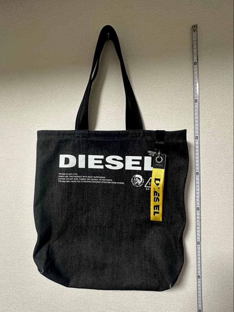 【美品】DIESEL ブラックデニム　トートバッグ　正規品