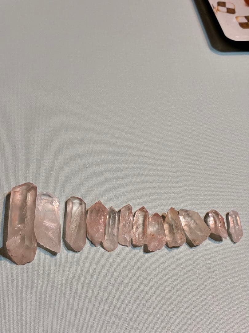 希少 ピンクレムリアンシードクリスタル 天然石 スティック ポイント ⑲