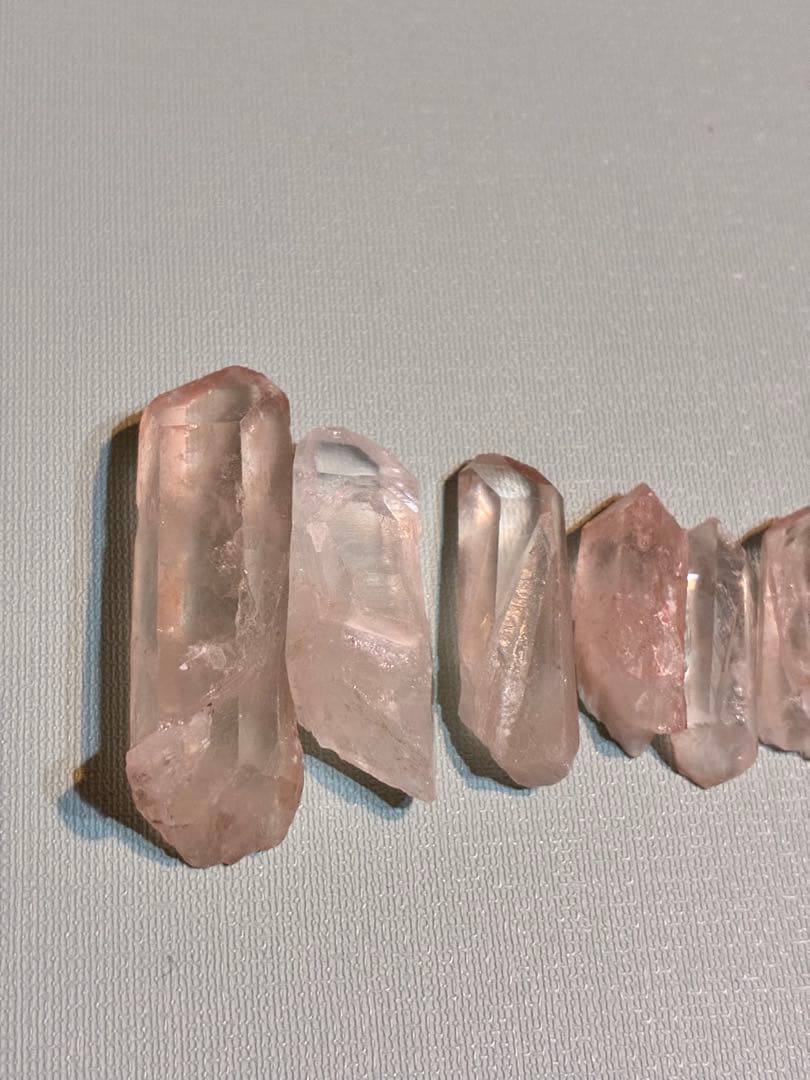 希少 ピンクレムリアンシードクリスタル 天然石 スティック ポイント ⑲