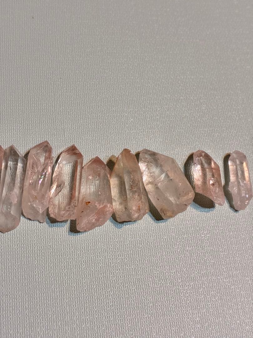 希少 ピンクレムリアンシードクリスタル 天然石 スティック ポイント ⑲