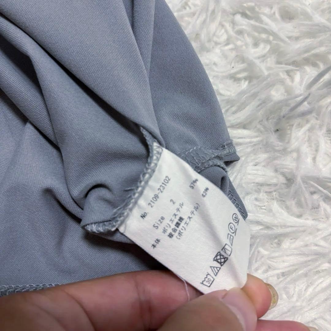 新作 CPG ゴルフ ポロシャツ グレー ストレッチ 冷感 バックロゴ 襟付き