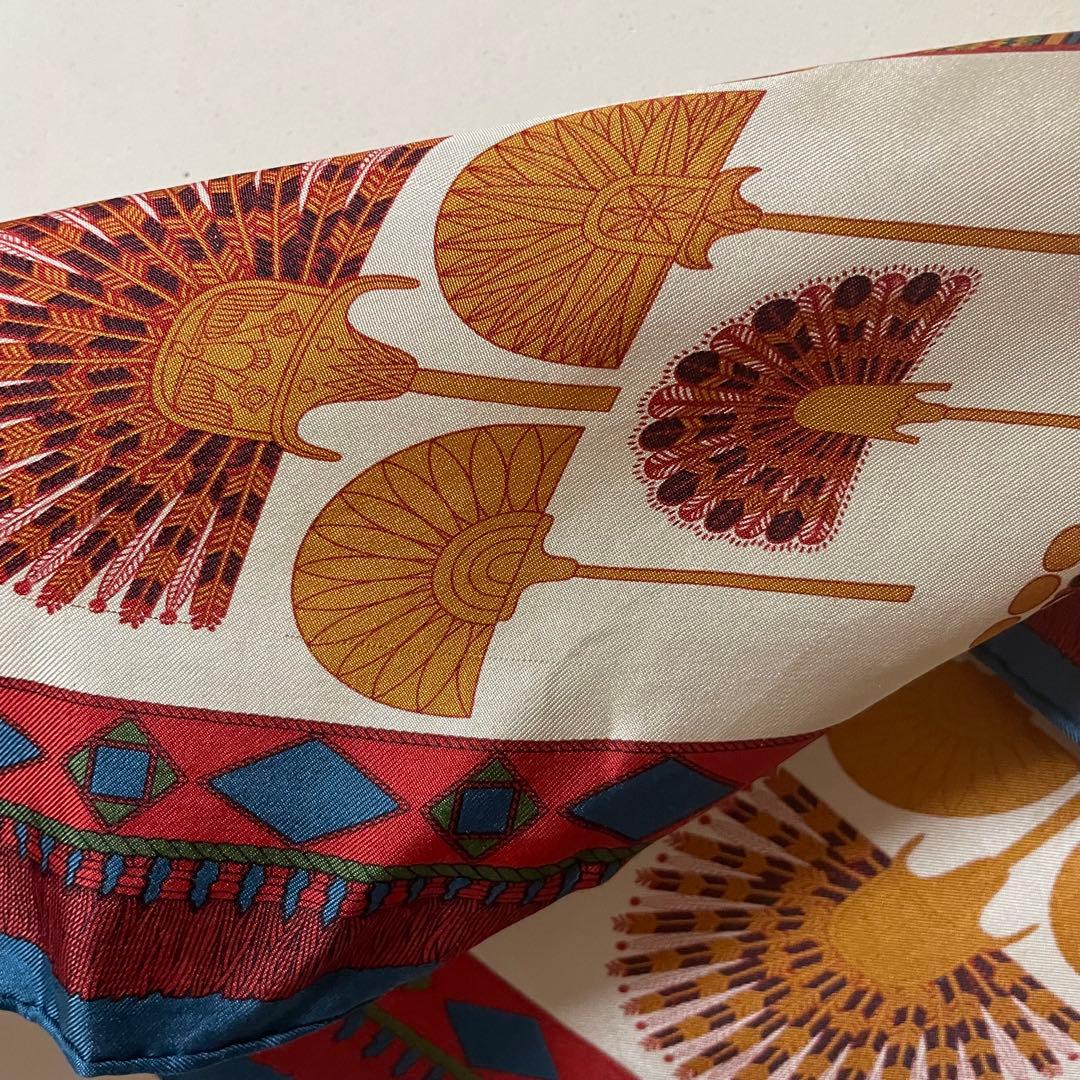 希少✨ manipuri マニプリ シルク スカーフ 総柄