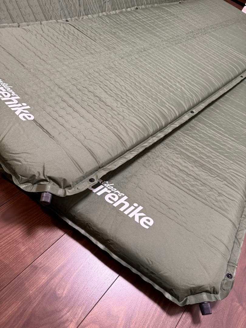 【2個】Naturehike エアーマット 自動膨張 厚手5cm（グリーン）