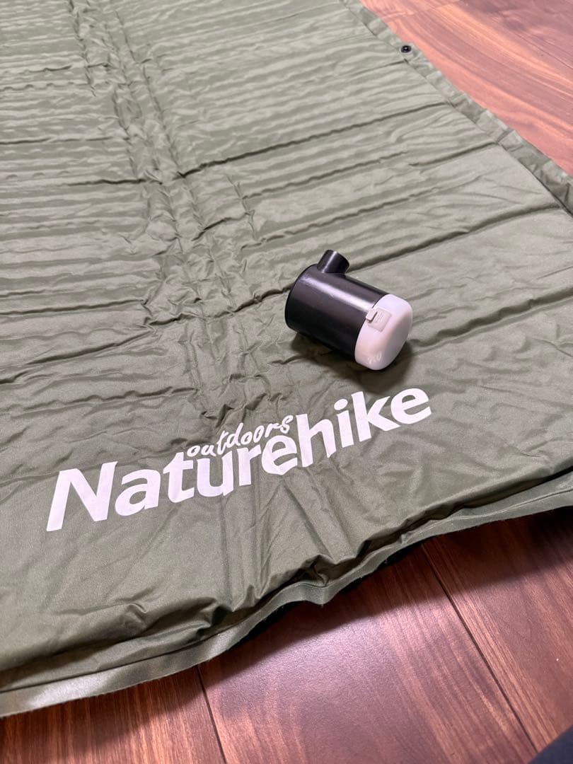 【2個】Naturehike エアーマット 自動膨張 厚手5cm（グリーン）