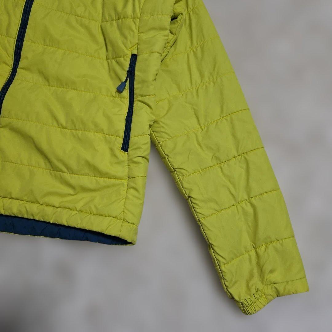 モンベル サーマランド パーカー リバーシブル 中綿 ジャケット L 青×黄