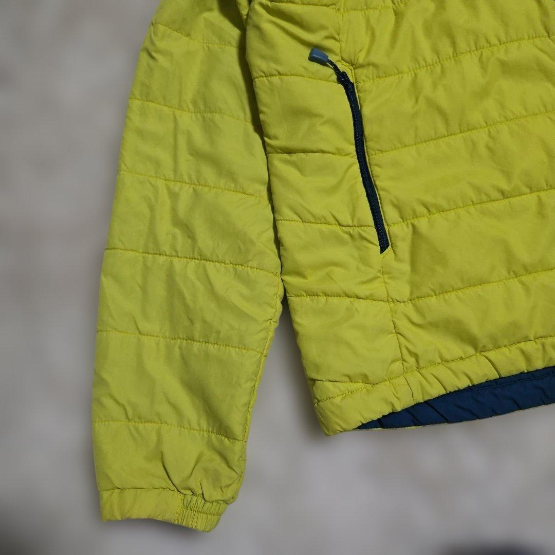 モンベル サーマランド パーカー リバーシブル 中綿 ジャケット L 青×黄