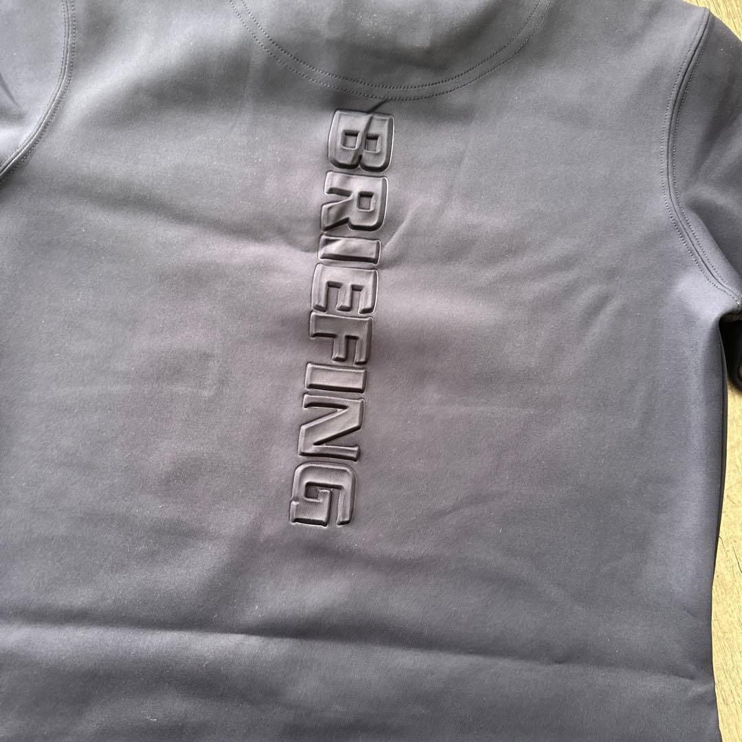 BRIEFING 3Dロゴ　ハイネック　ワンピース　ネイビー　XS