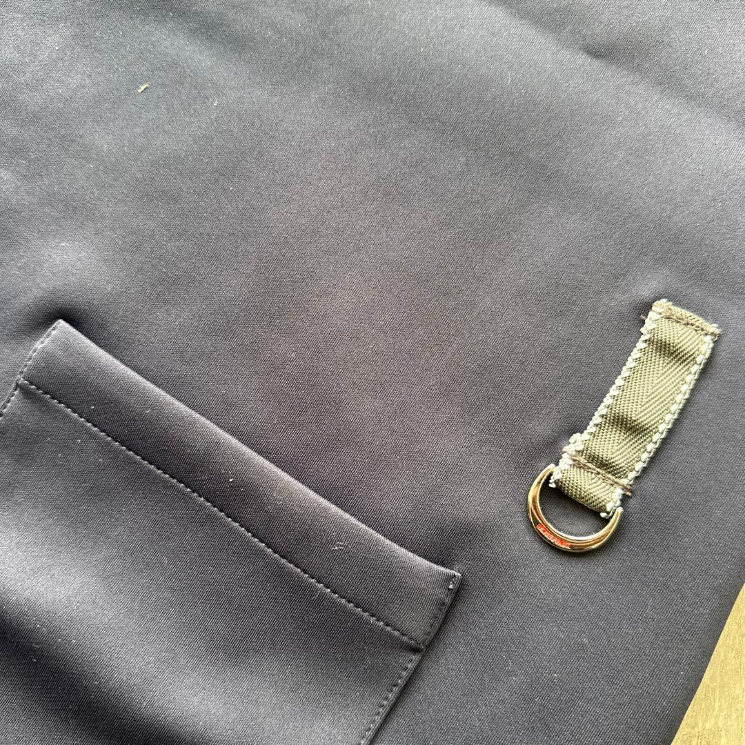 BRIEFING 3Dロゴ　ハイネック　ワンピース　ネイビー　XS