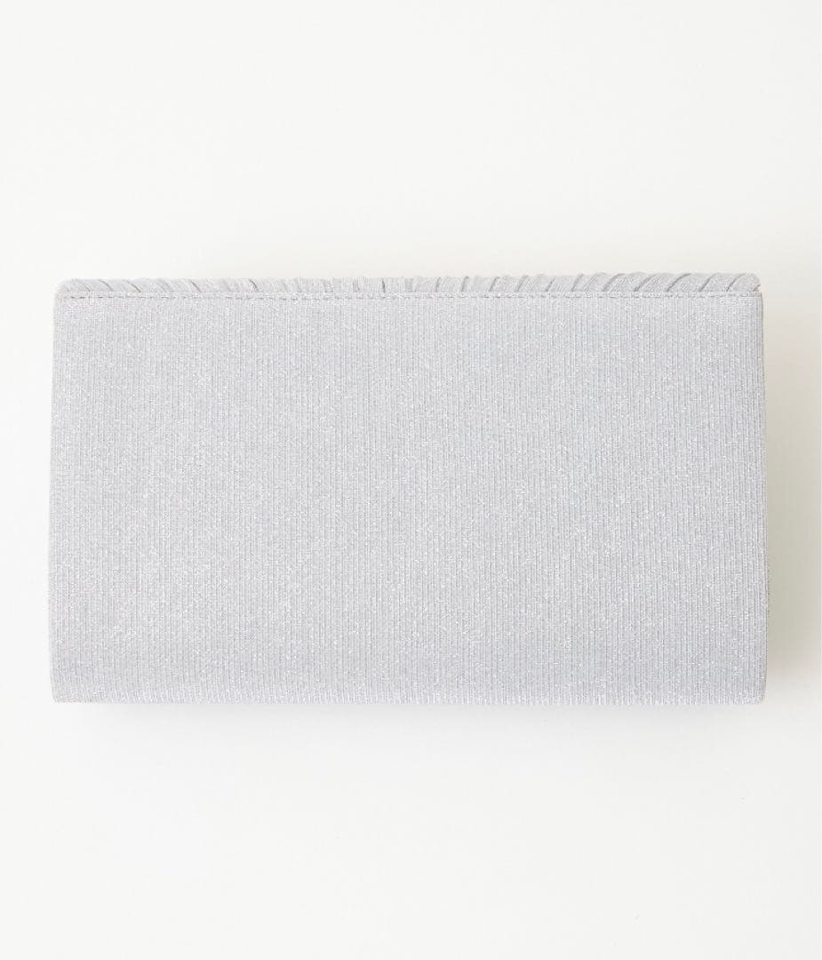 【美品】エメ　ラメプリーツクラッチパーティーバッグ＆袱紗セット　結婚式披露宴