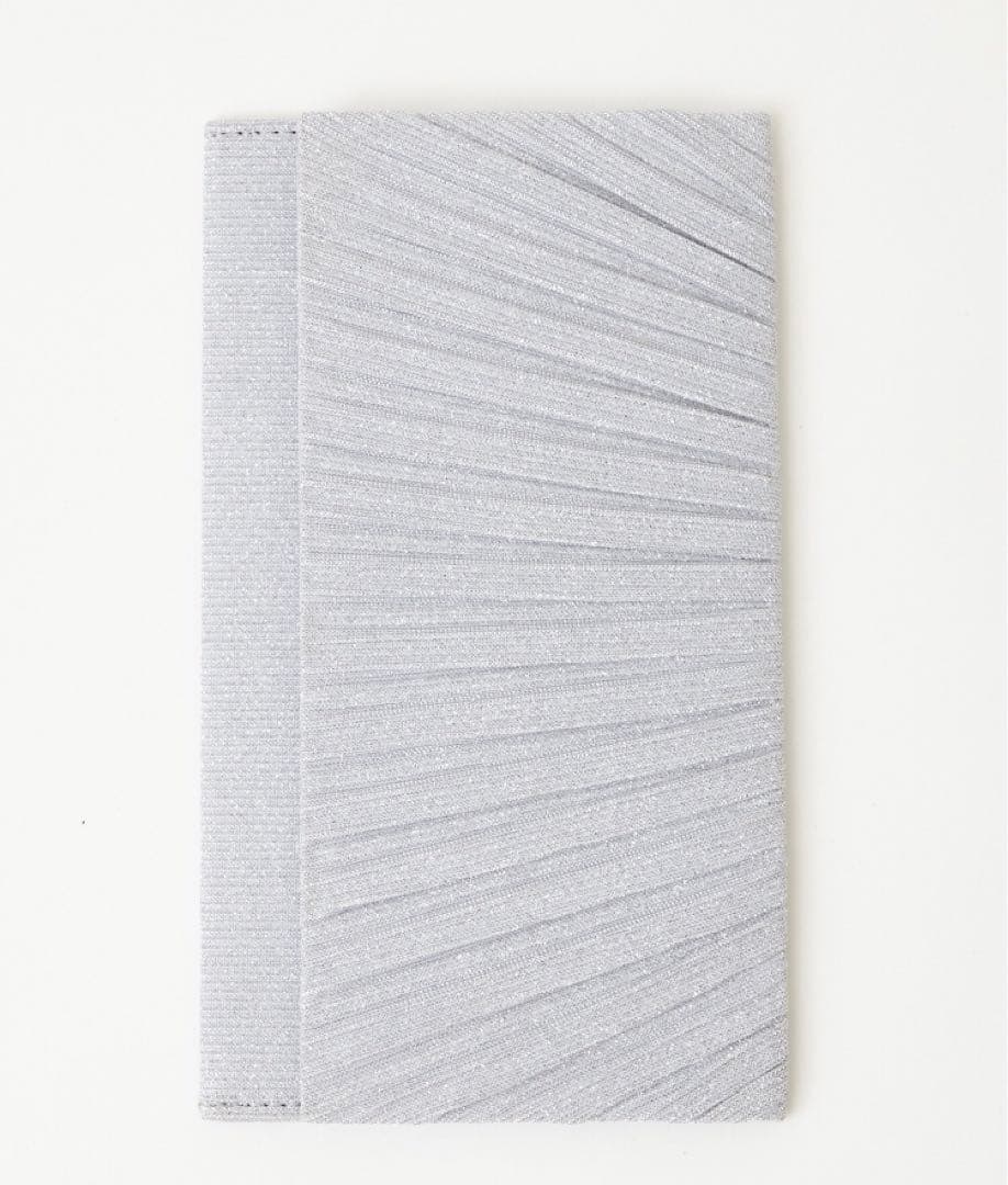 【美品】エメ　ラメプリーツクラッチパーティーバッグ＆袱紗セット　結婚式披露宴