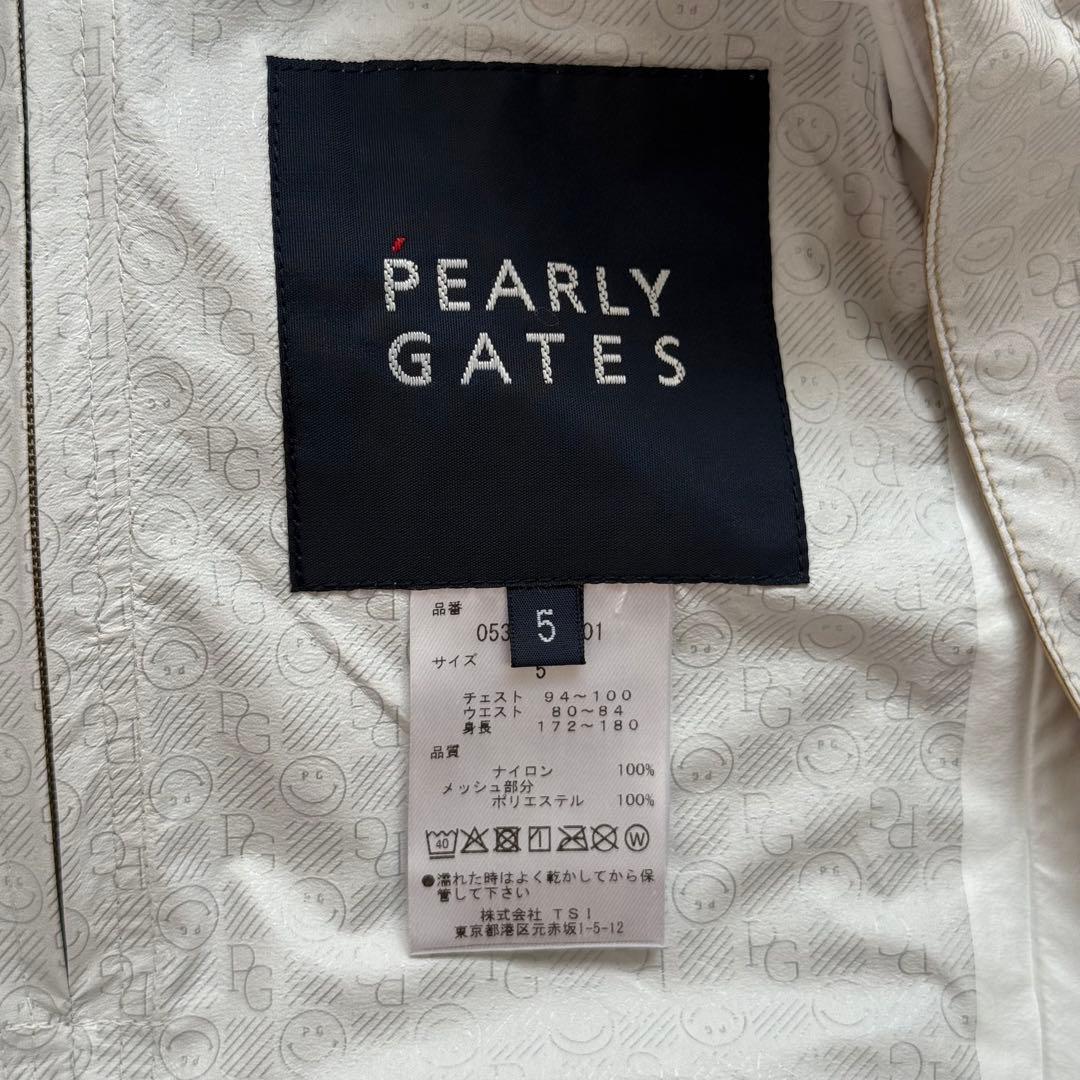 【新品】パーリーゲイツ 撥水レインジャケット ベージュ東レ素材 袖脱着フード付き