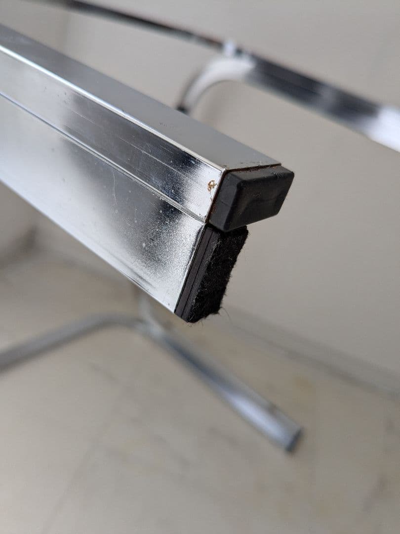 クローム×ガラス コーヒー テーブル 80-90s ミッドセンチュリー ンテージ