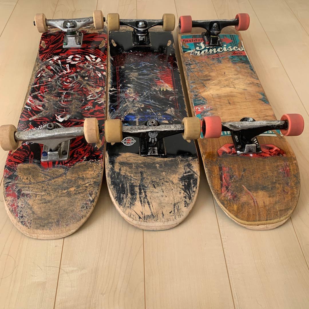 スケボーコンプリート　3セット　インディー　ロイヤル　エース