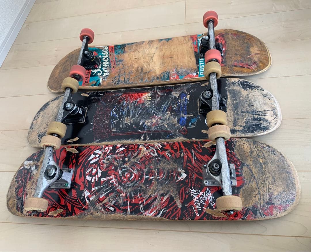 スケボーコンプリート　3セット　インディー　ロイヤル　エース