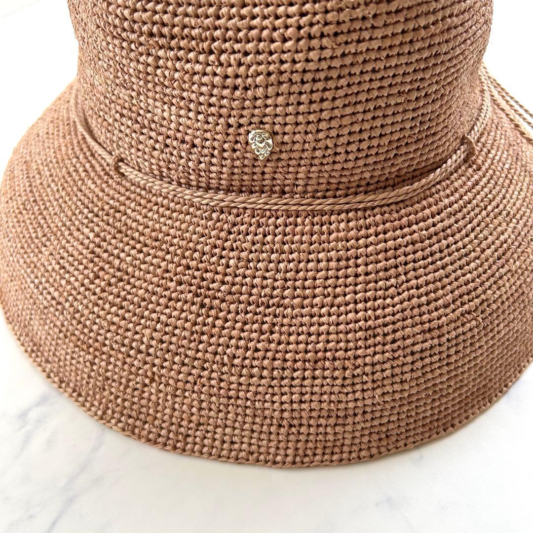 新品タグ付き ヘレンカミンスキー 麦わら帽子 プロヴァンス10 ヌガー