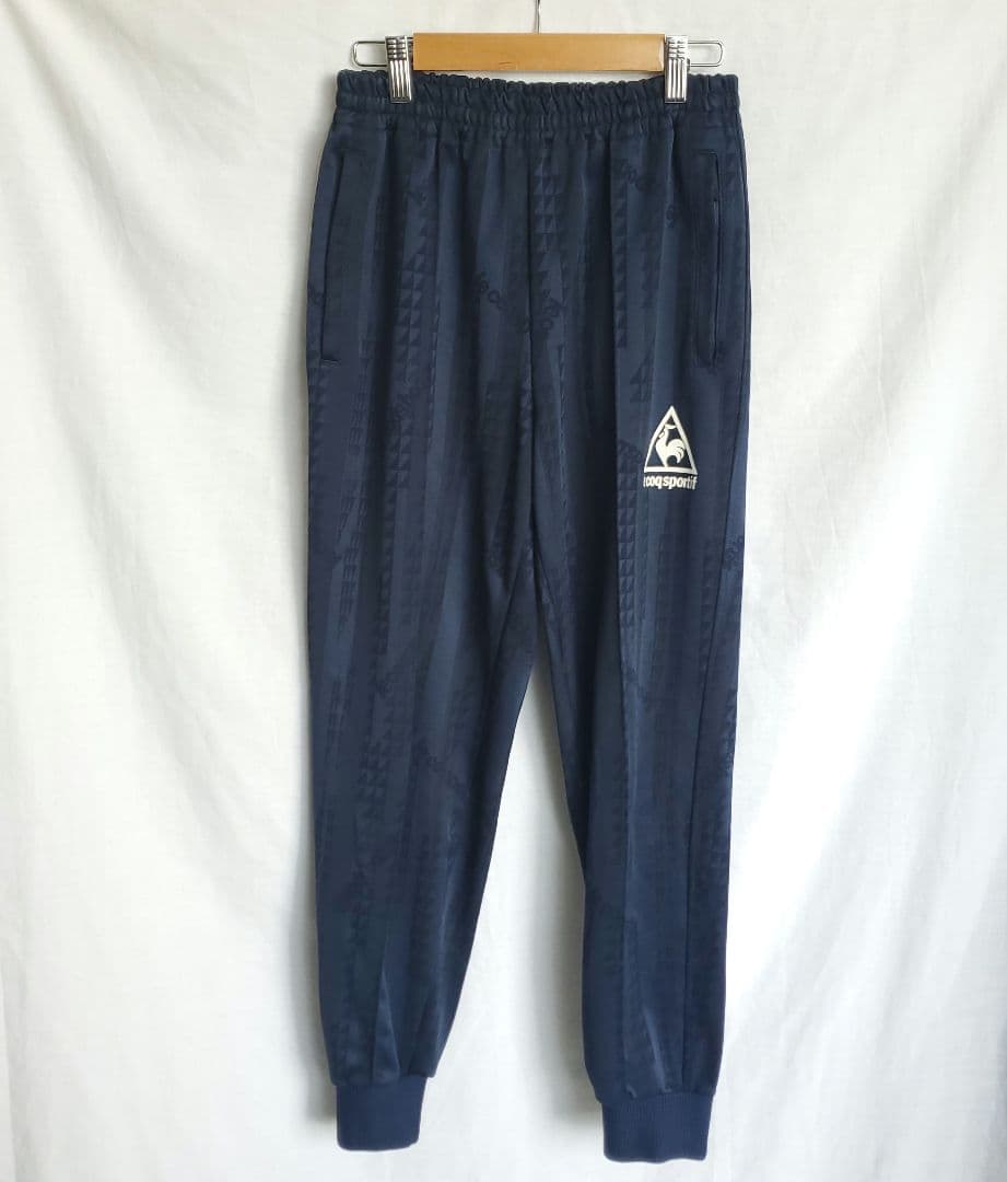 le coq ルコック ウェア ジャージパンツ ロゴ ワンポイント 模様 紺