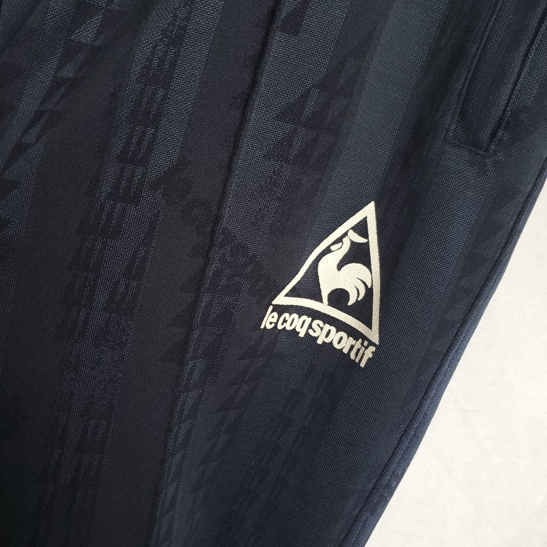 le coq ルコック ウェア ジャージパンツ ロゴ ワンポイント 模様 紺