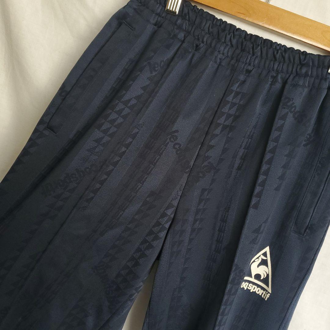 le coq ルコック ウェア ジャージパンツ ロゴ ワンポイント 模様 紺