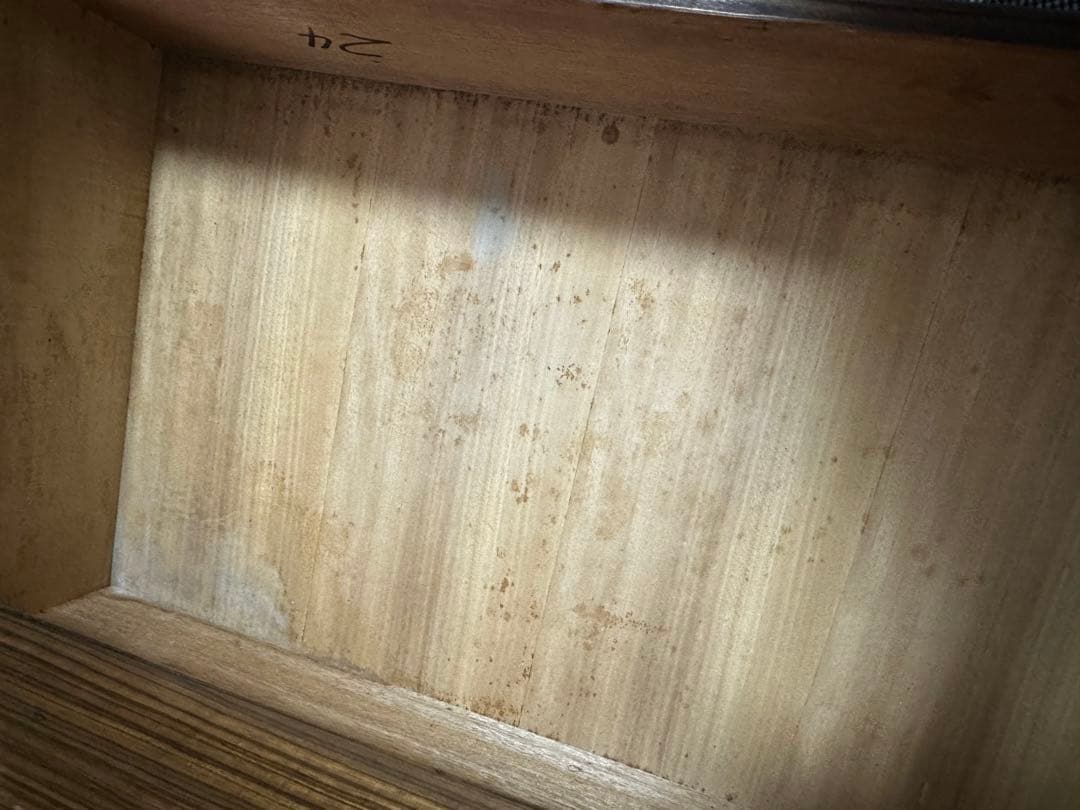 ブラウンストライプチェスト タンス　箪笥