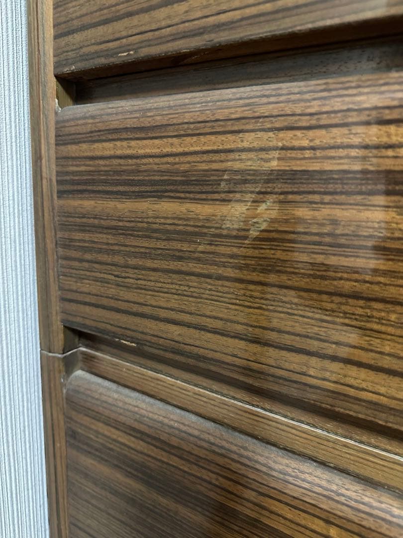 ブラウンストライプチェスト タンス　箪笥