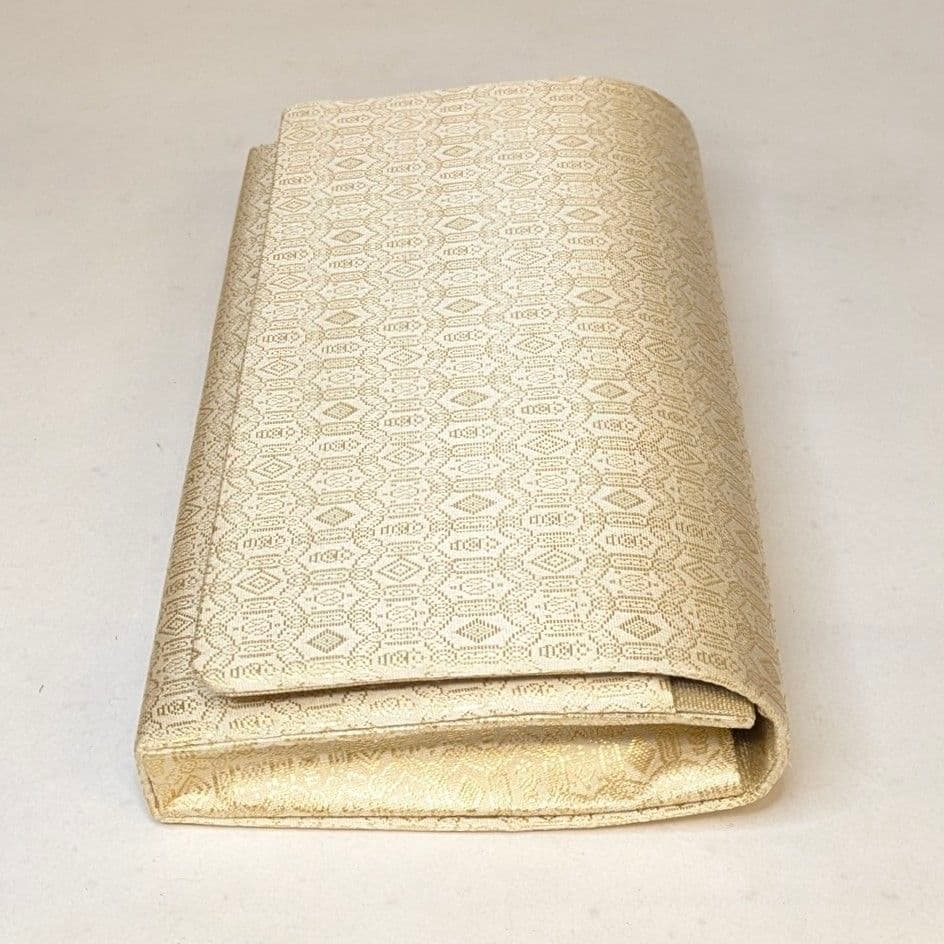 【最終値下げ・新品】 和装　クラッチバッグ　西陣織　本金　正絹　金襴　ゴールド