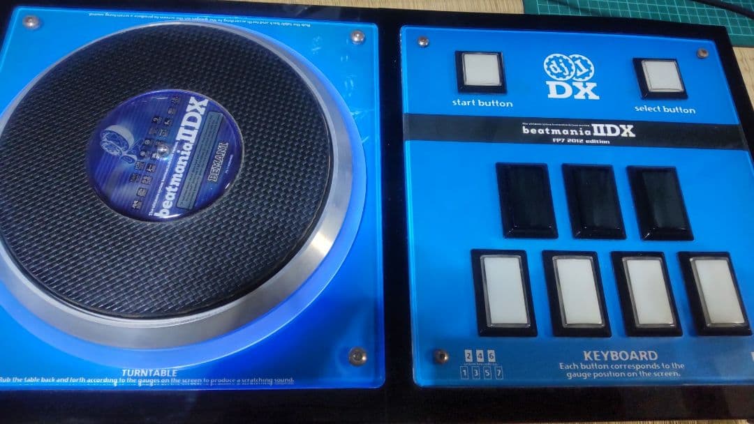 ビートマニア DAO FP7 コントローラー ブルーパネル 静音化 EMP