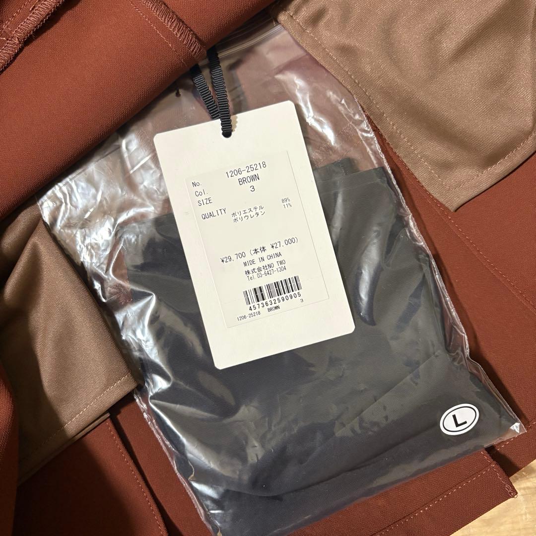 新品 CPGgolf ブラウン プリーツスカート Lサイズ インナーショーツ付き