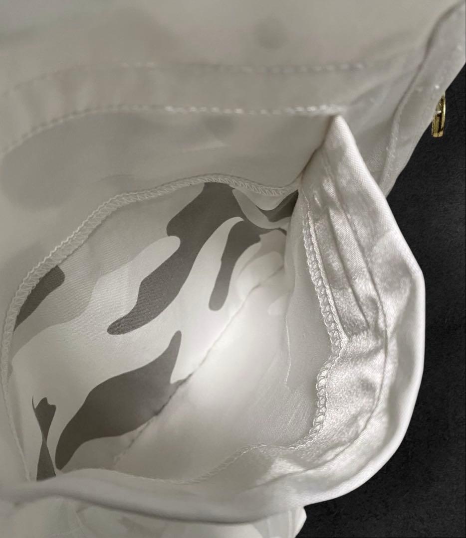 MARK&LONA フロントジップ　カモフラ柄　スカート　S