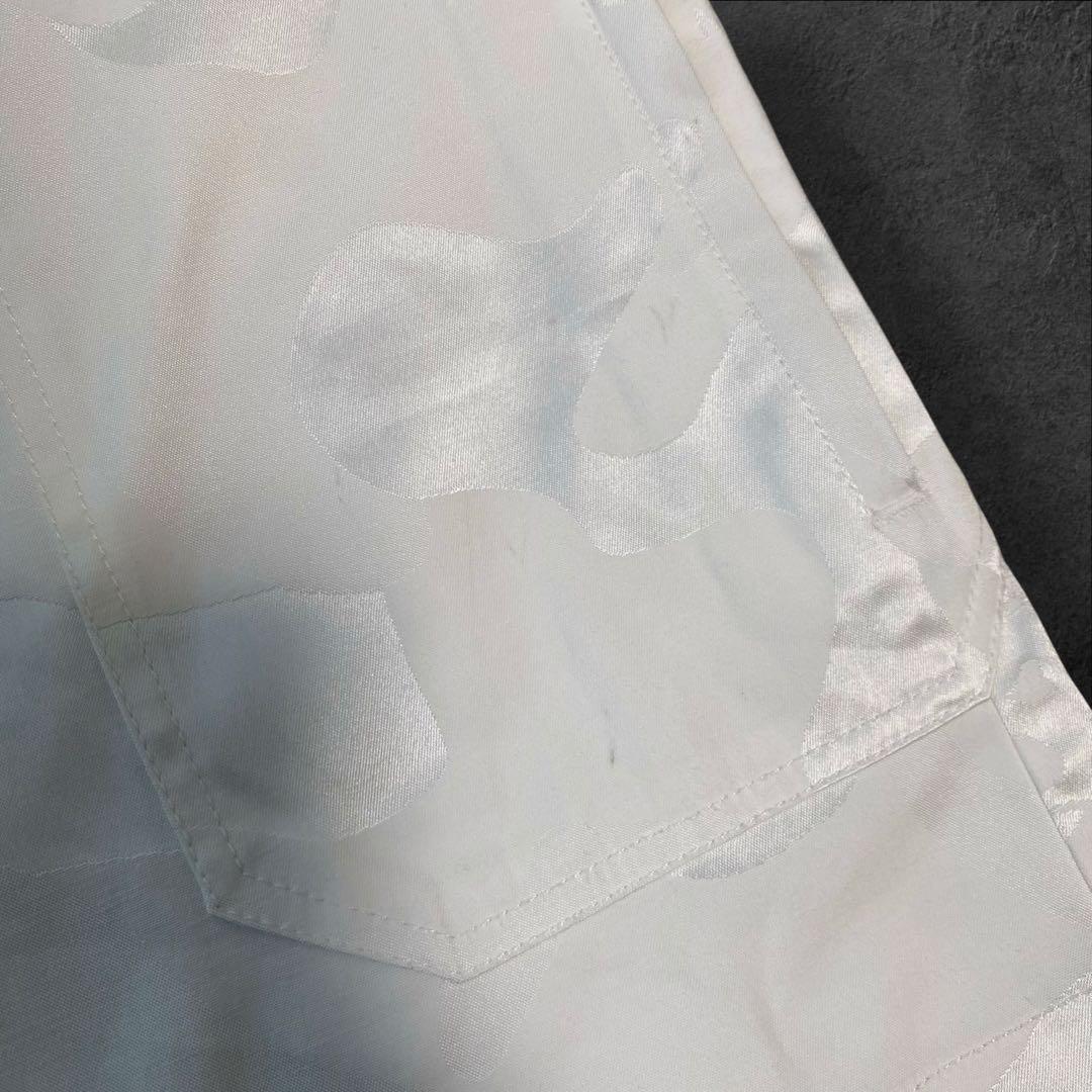 MARK&LONA フロントジップ　カモフラ柄　スカート　S