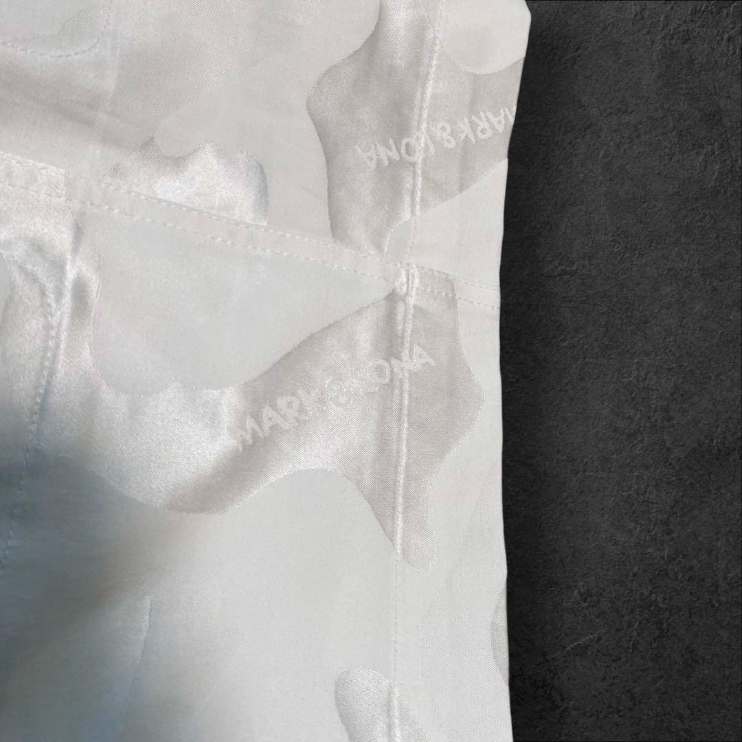 MARK&LONA フロントジップ　カモフラ柄　スカート　S