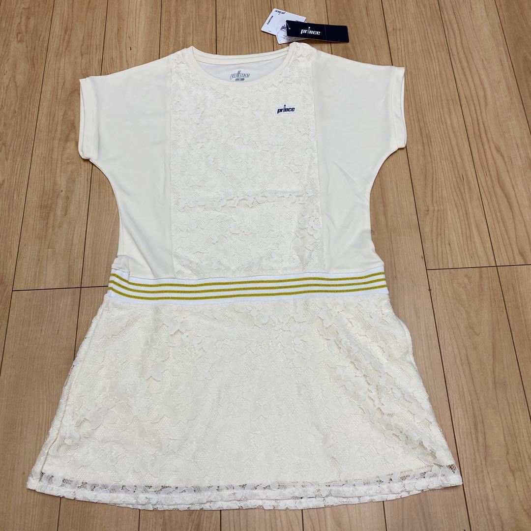 prince レース模様ドレス クリーム