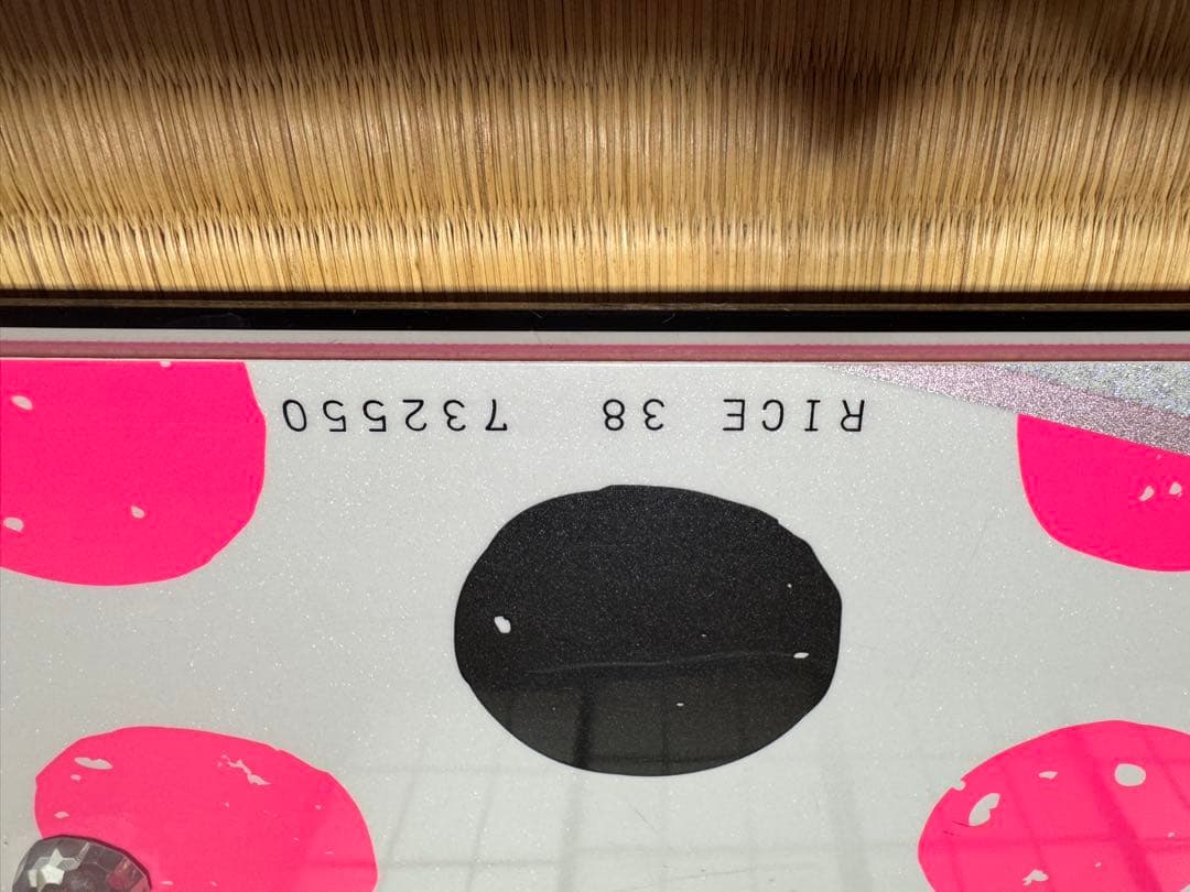 国産　ライス　スノーボード　１３８㎝ ドット柄 スノーボード ピンク/ホワイト