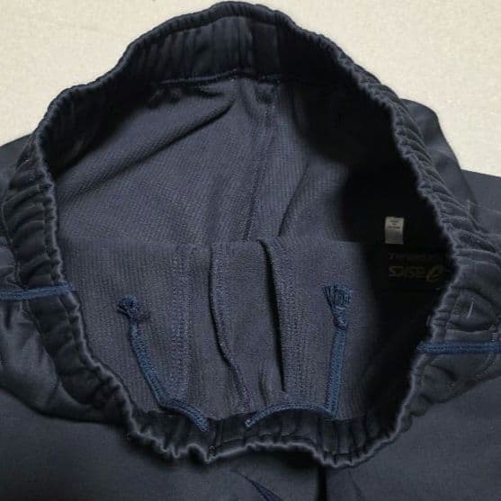 美品 アシックス ゴールドステージ 野球 上下セット M ネイビー 防風・防寒