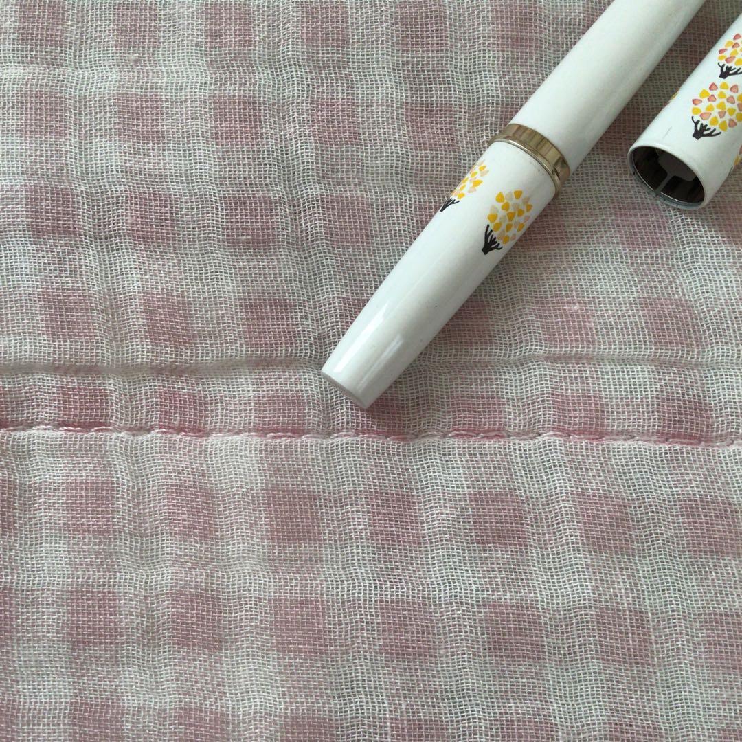 パイロット 14K 14金 万年筆 ショート 細字 F 木柄 白軸 レディ 廃盤