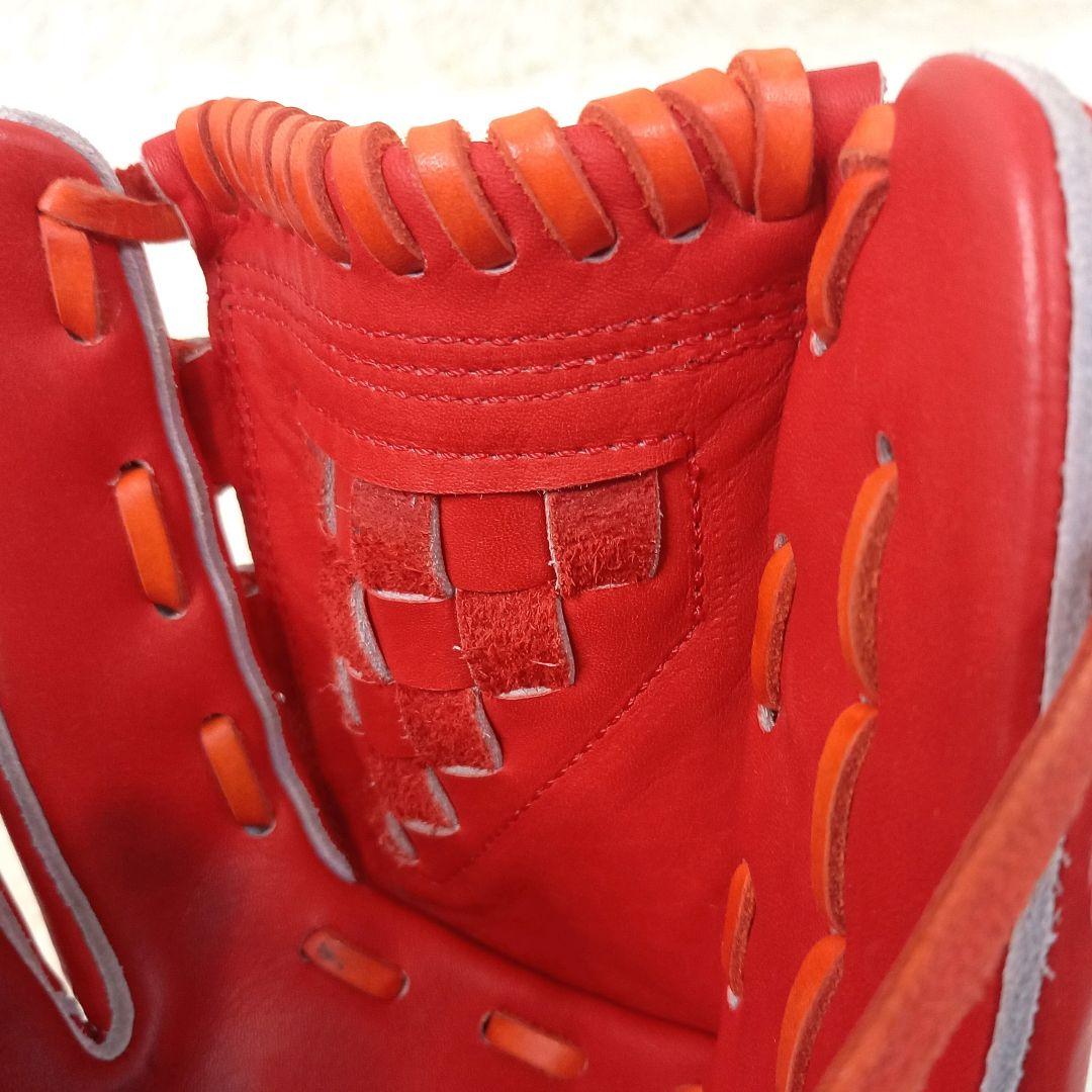 アトムズ ATOMS 硬式グローブ 左投げ投手用 大人 レッド 小型 寺田レザー