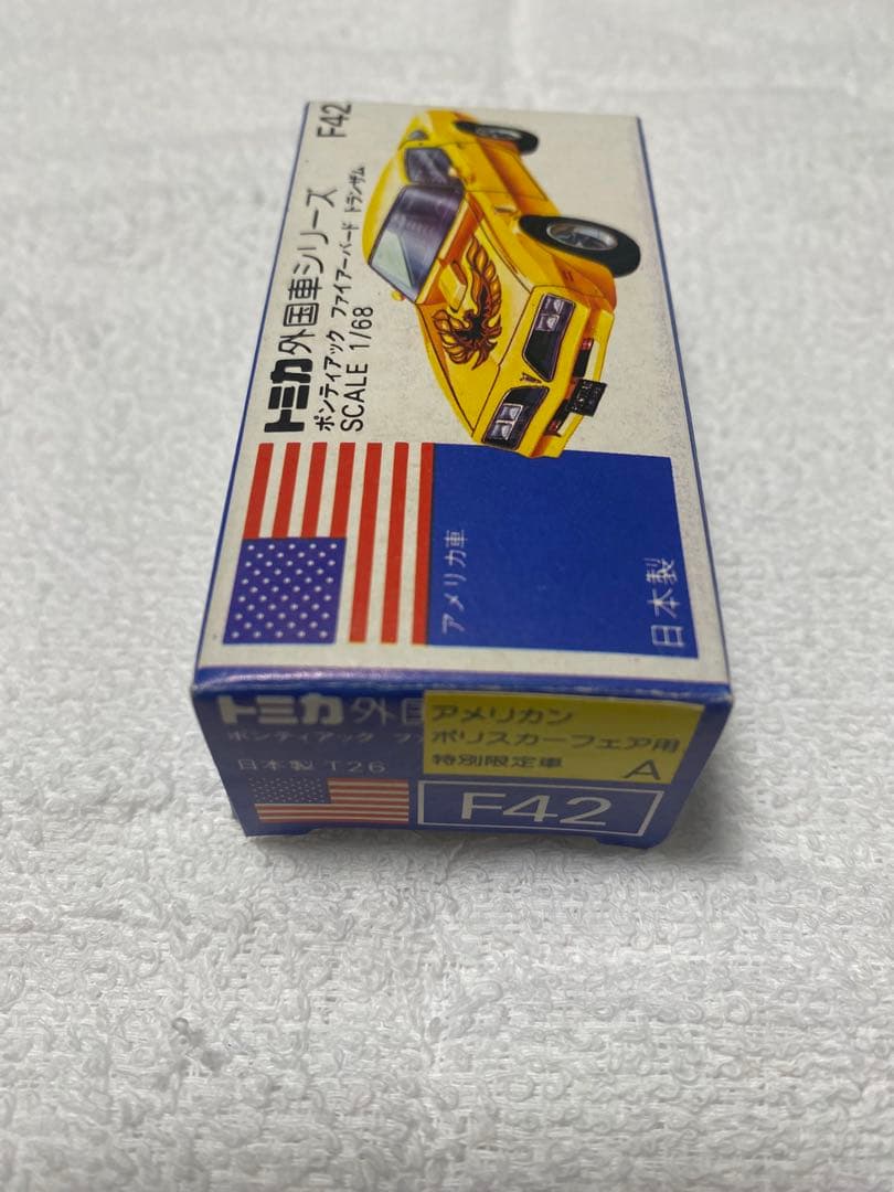 トミカ外国車シリーズ　ボンディアックファイアーバードトランザムscale1/97