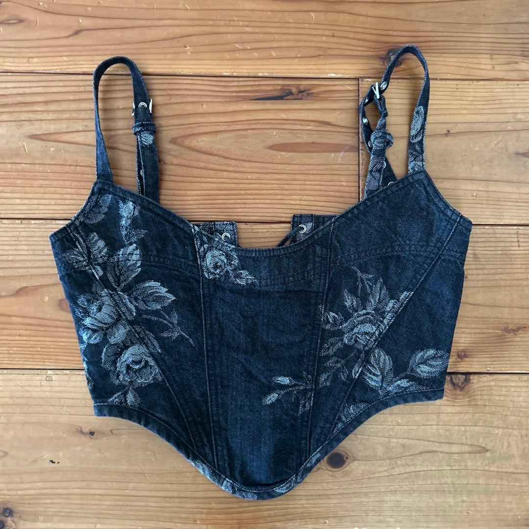 お値下げ中　FETICO Studious別注デニムベスト　ブラック　2